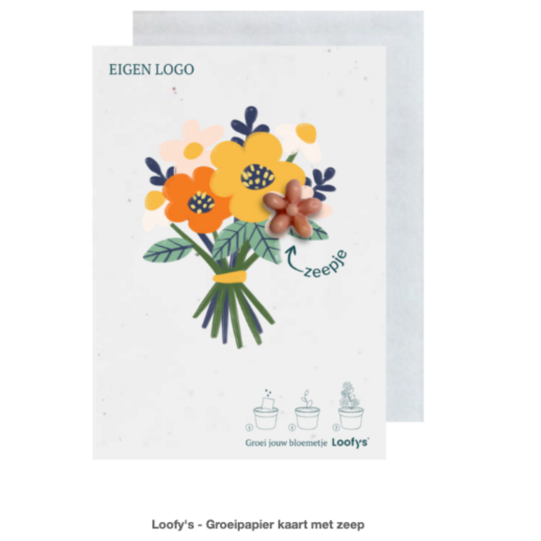 Loofy's - Groeipapier kaart met zeep
