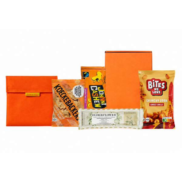 Oranje snackpakket