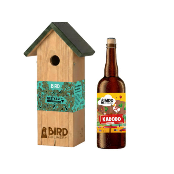 Bird Brewery nestkast met fles Kadodo 